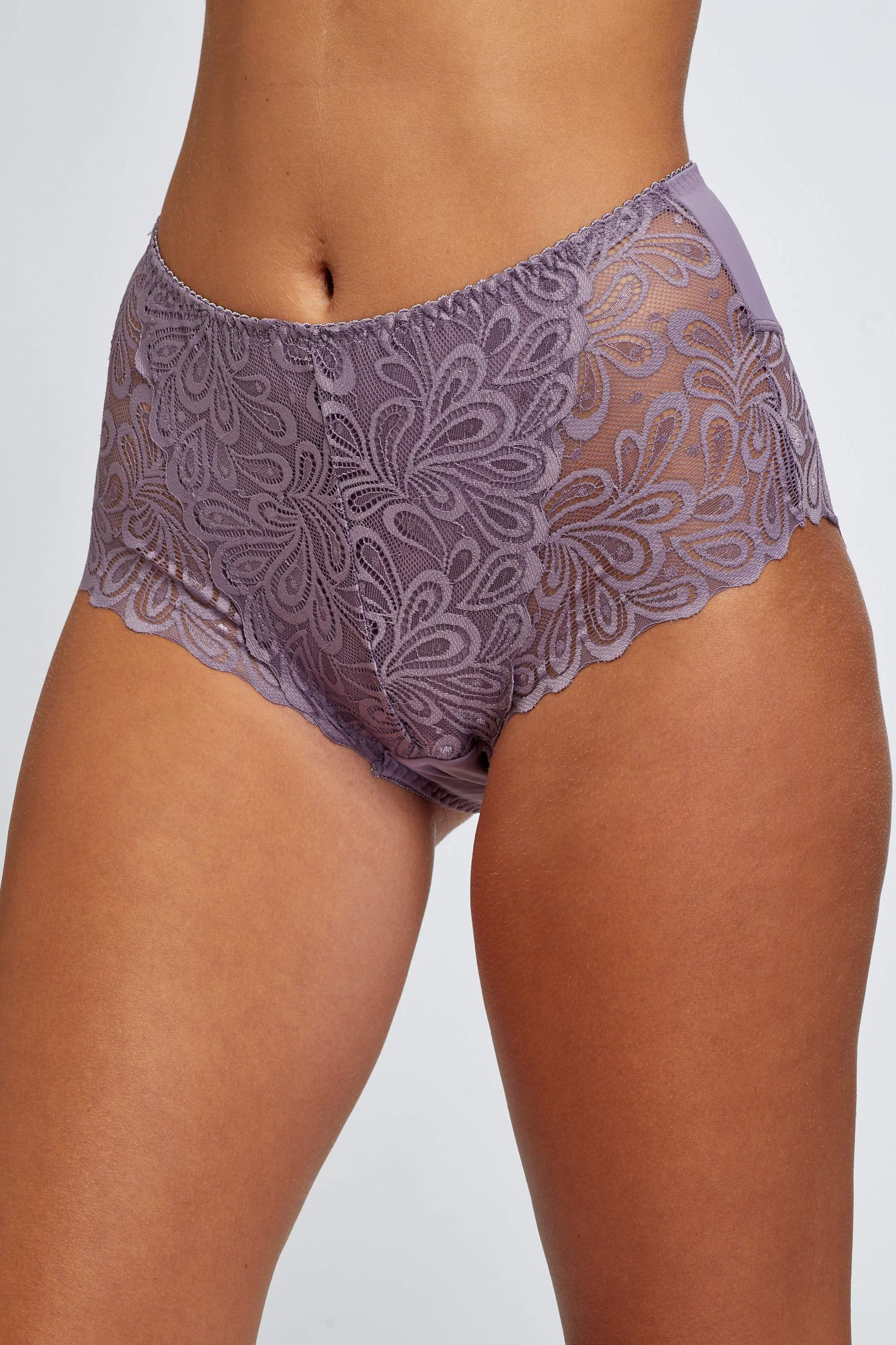 LACE MAXI תחתון שלם - סגול